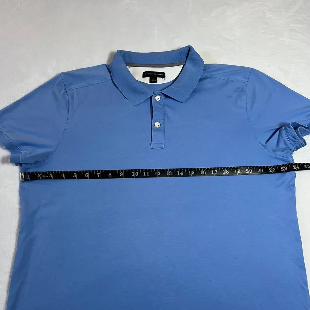 Banana Republic Men's Cotton Polo Shirt Size X-Large Preppy Coastal Casual Golf